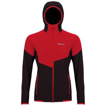 Chaqueta de mujer High Point Versa 2.0 Lady Hoody Jacket negro/rojo Black/Red