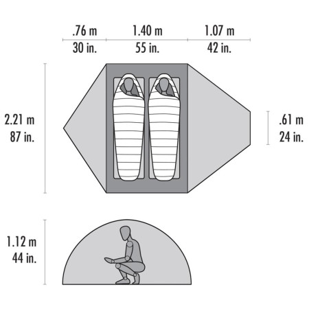 Tienda de campaña de senderismo MSR Remote 2
