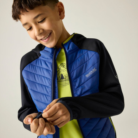 Chaqueta para niños Regatta Junior Andreson Hybrid Nvy/OlympBlu
