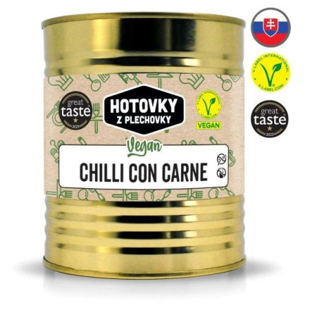 Plato principal Hotovky z plechovky VEGAN Chili sin carne 800 g