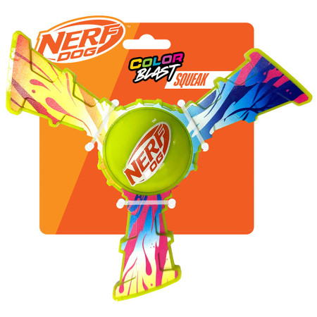 Juguete para perro Nerf Dog Color Grip Tri Flyer 20 cm