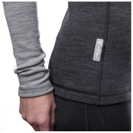 Camiseta funcional de mujer Sensor Merino Bold dl. rukáv zip