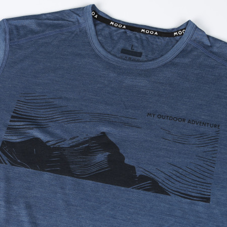 Camiseta de hombre MOOA Merino Lyolite Highlander 150 Short