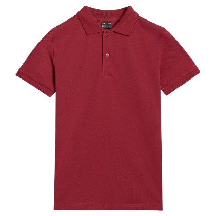 Camiseta para niños 4F Polo Shirt M614 rojo DARK RED