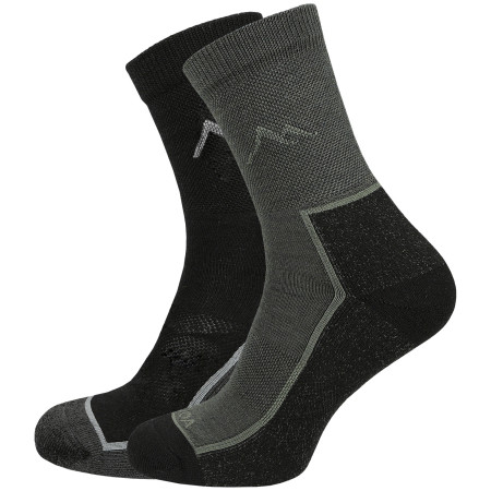 Calcetines MOOA Merino Mountain 2-pack mix2 Mix 2 (black,green)