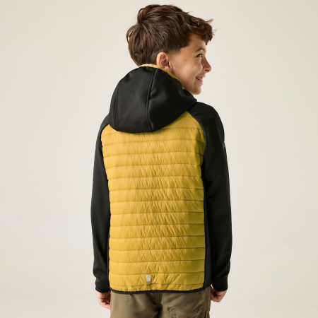 Chaqueta para niños Regatta Junior Andreson Hybrid BlkWdBrown