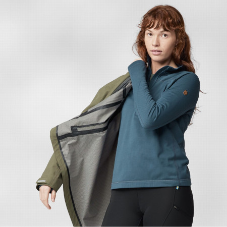 Sudadera de mujer Fjällräven Abisko Lite Fleece Half Zip W
