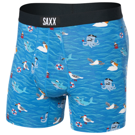Calzoncillos bóxer Saxx Ultra Super Soft Boxer Brief Fly azul claro seas the day-lake blue