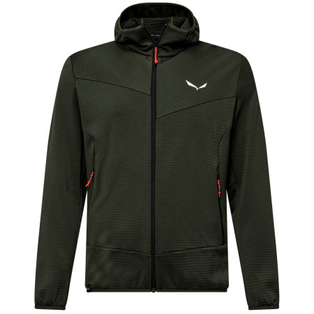 Sudadera funcional de hombre Salewa Puez Altavia Pl Hd Jkt M verde oscuro dark olive