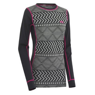 Camiseta de mujer Kari Traa Kryss LS gris Ebony