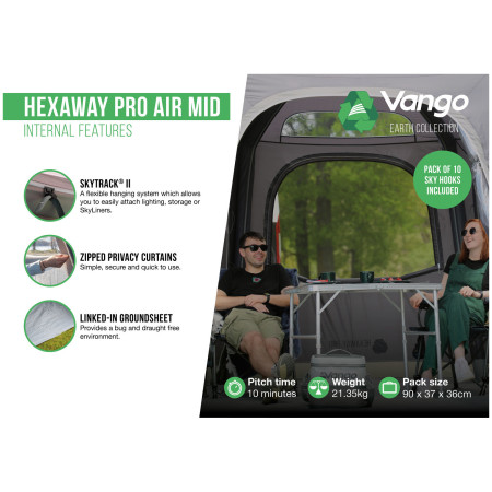 Carpa de autocaravana/furgoneta Vango HexAway Pro Air Mid