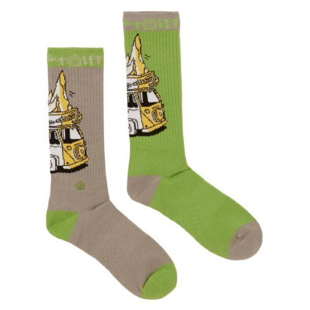 Medias E9 Odd Van2.4 verde/gris Assorted
