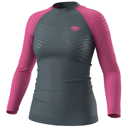 Camiseta funcional de mujer Dynafit Tour Light Merino W L/S Tee rosa/gris 6A51 - magenta/0720