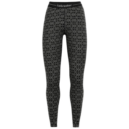 Mallas de mujer Icebreaker 250 Vertex Leggings Alpine Geo negro/blanco black/snow/j