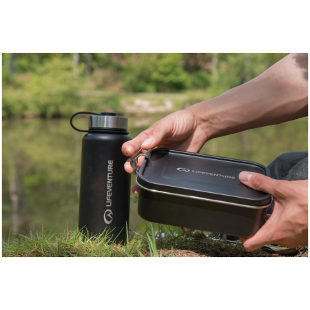 Caja de alimentos LifeVenture Stainless Steel Mess Tin Container