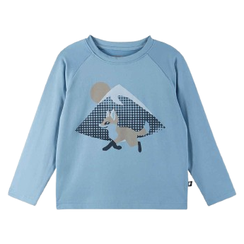 Camiseta para niños Reima Kouluun azul Cloudy Blue