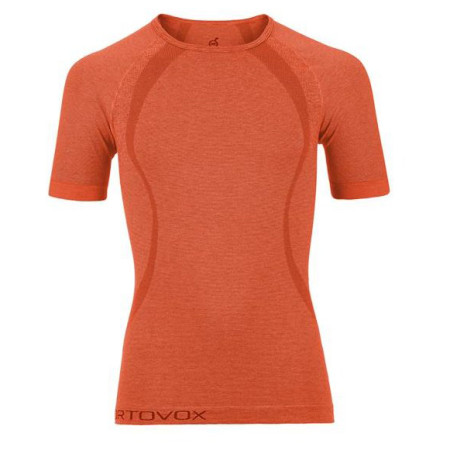 Camiseta funcional de hombre Ortovox Merino Comp. Cool naranja CrazyOrange