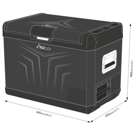 Nevera compresor Yolco GCX47