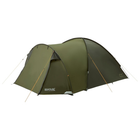 Tienda de campaña de senderismo Regatta Elkon 4 Person Tent verde Nephrite Green Olive Night