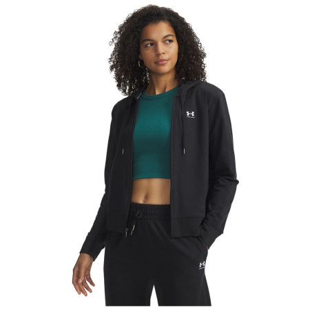 Sudadera de mujer Under Armour Sport Terry FZ negro
