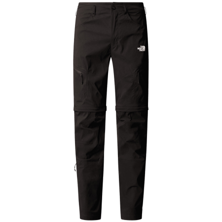 Pantalones de hombre The North Face Exploration Reg Tapered Convertible Pants negro TNF BLACK