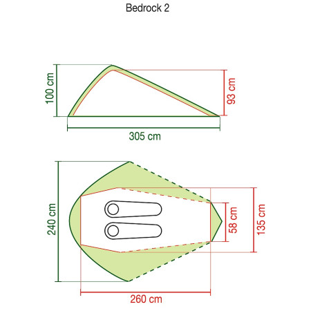 Tienda ultraligera Coleman Bedrock 2