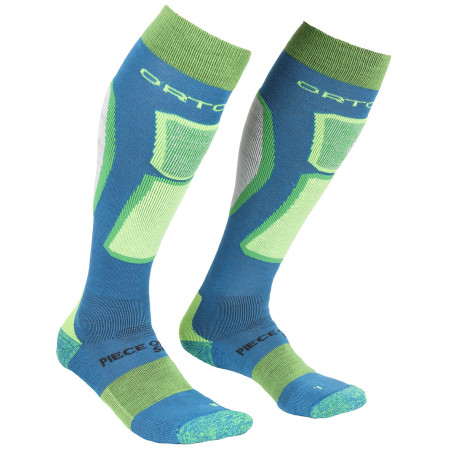 Calcetines de hombre Ortovox Ski Rock'n'wool Socks azul/verde BlueSea