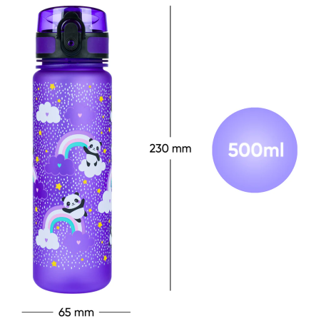 Botella para niños Baagl Botella de agua Tritan 500 ml