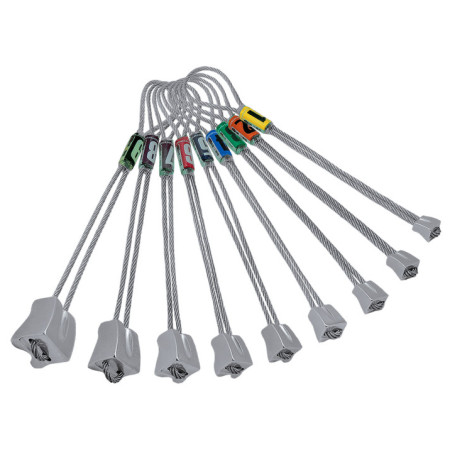 Juego de fisureros Rock Empire Alu Nuts plata