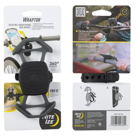 Soporte para bicicleta Nite Ize Wraptor negro Černá