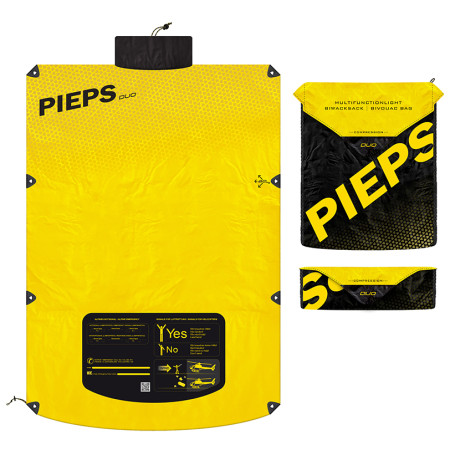 Saco de vivac Pieps Bivy Duo amarillo/negro Yellow/Black