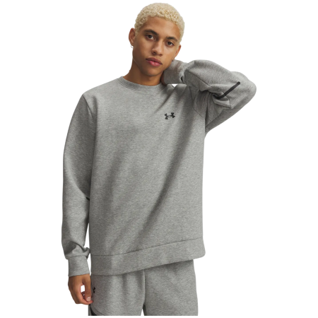 Sudadera de hombre Under Armour Unstoppable Flc Crew gris Gray