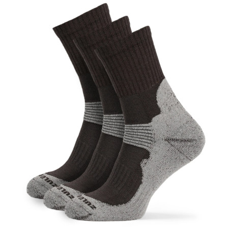 Calcetines Zulu Merino Allseason 3-pack gris/marrón grey/brown