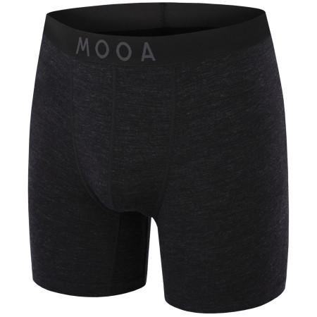Calzoncillos bóxer para hombre MOOA MerinoSilk 6in negro black melange
