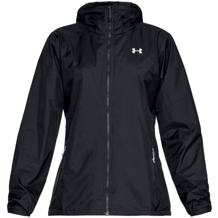 Cortavientos de mujer Under Armour UA Forefront Rain Jacket negro Black / / Ghost Gray