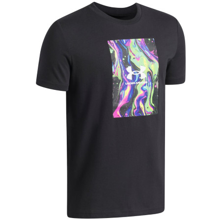 Camiseta funcional para niños Under Armour UA B Multi Color Photo SS Black