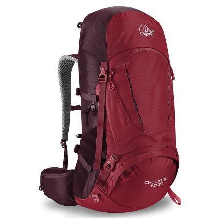 Mochila de mujer Lowe Alpine Cholatse ND 45 rojo RioRed/Fig