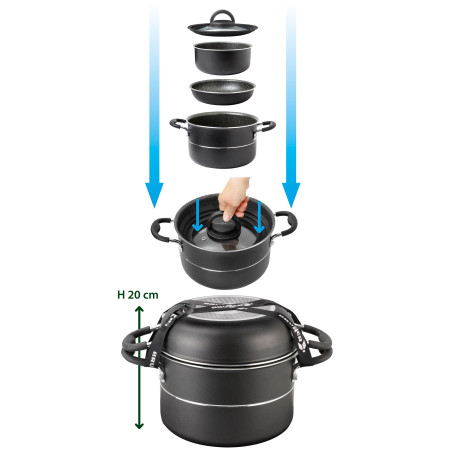 Vajilla Brunner Pirate NG 7+1 - 22 cm