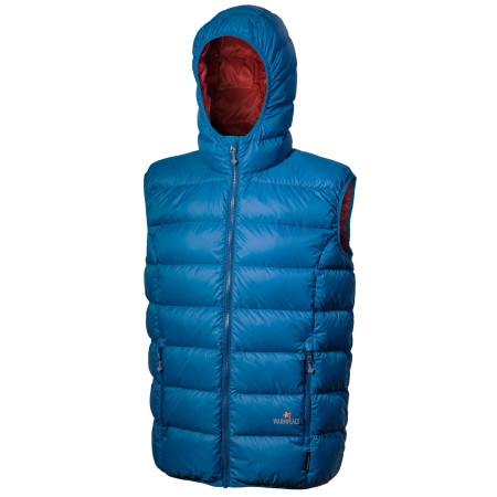 Chaleco de hombre Warmpeace Alamo azul Petrol/MarsRed