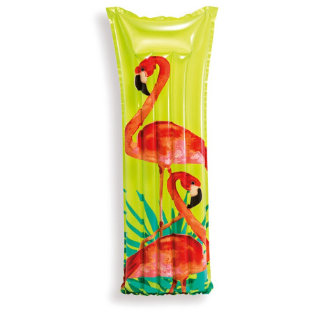 Tumbona hinchable Intex Fashion Mats 59720EU verde/rojo Flamingo