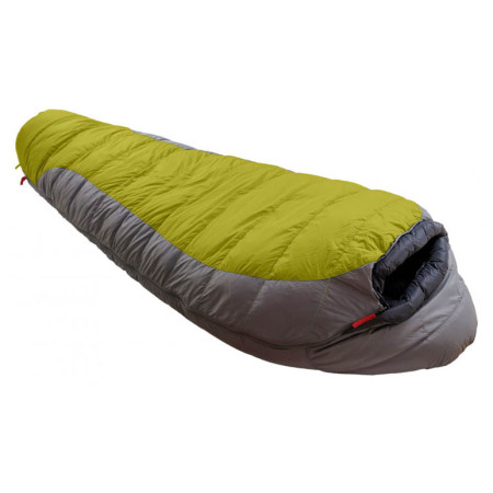Saco de dormir de plumón Warmpeace Viking 1200 195 cm (2020) verde/gris Grey/Black/Hay/Steel