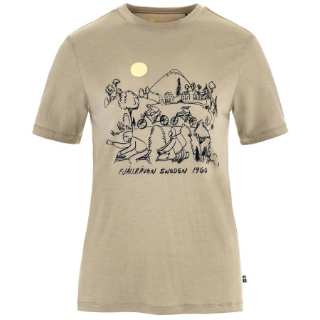 Camiseta de mujer Fjällräven Hoja Lugnt Wool T-shirt W