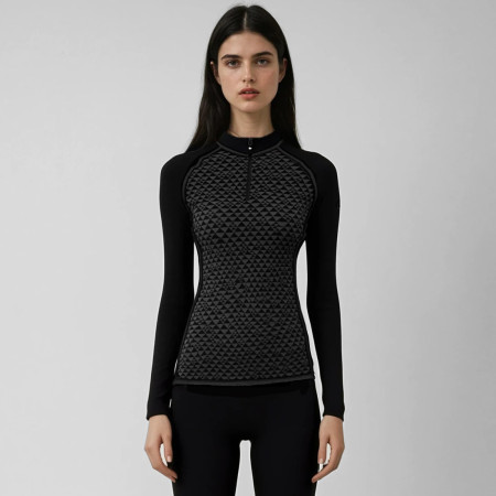 Camiseta funcional de mujer Zulu Merino 240 Zip Long