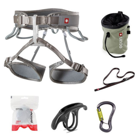 Juego de escalada Ocún Climbing Twist Set gris Grey