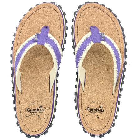Chanclas Gumbies Corker Natural Cork - Purple violeta