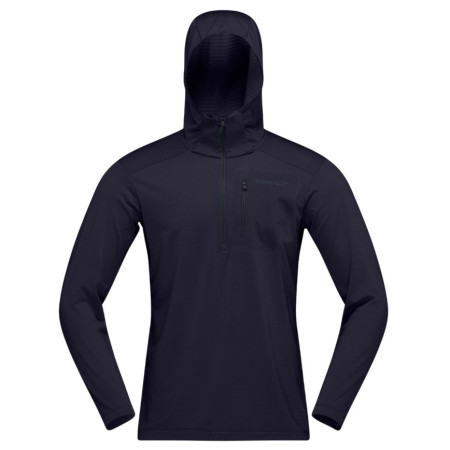 Sudadera funcional de hombre Norrona falketind warm1 Hood negro Caviar Black