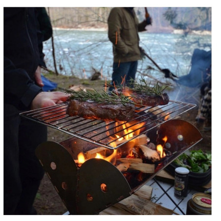 Barbacoa plegable UCO Flatpack Grill & Firepit 35 x 25 cm