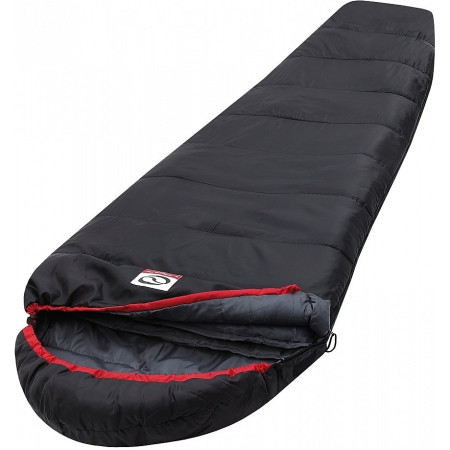Saco de dormir Loap Darway negro/rojo