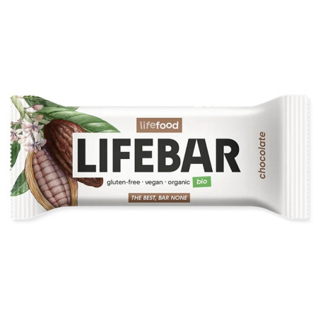 Barrita Lifefood Lifebar tyčinka čokoládová RAW BIO 40 g