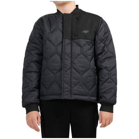 Chaqueta softshell para niños 4F Jacket M324 Deep Black negro Deep Black